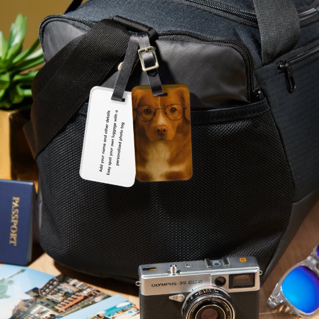 Photo Personalized Custom Luggage Tag (Front & Back)