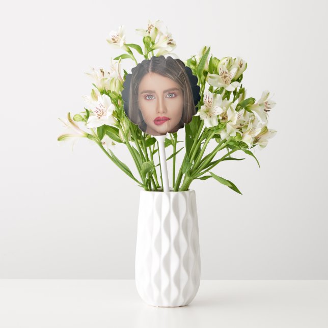 Photo Personalized Custom Made 2 Sided Balloon (Vase)