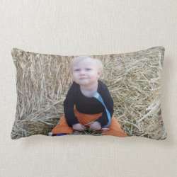 Photo Personalized Custom Rectangular Throw Pillow
