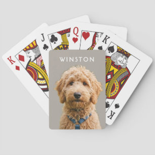 Photo Personalized Dogs Name - READ DESCRIPTION Poker Cards