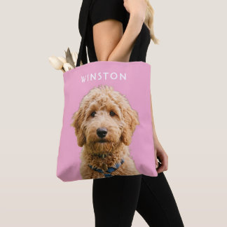 Photo Personalized Dogs Name - READ DESCRIPTION Tote Bag