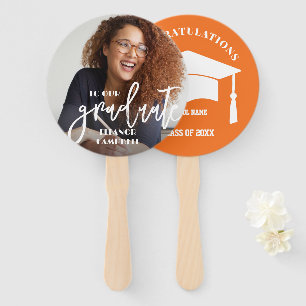 Photo Personalized Graduate Hand Fan