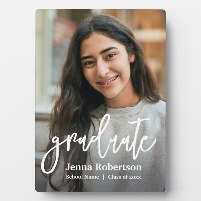 Photo Personalized Graduate Plaque (Front)