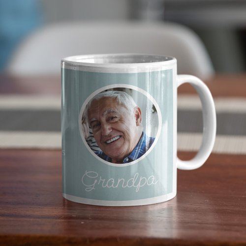 Photo personalized grandpa coffee mug