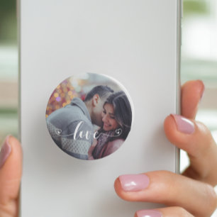 Photo Personalized Love Script Custom PopSocket