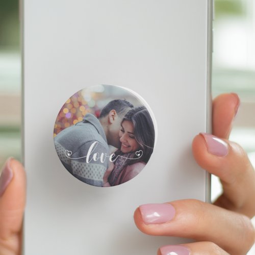 Photo Personalized Love Script Custom PopSocket