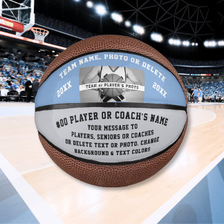 Photo, Personalized Mini Basketballs. CHANGE COLOR Basketball