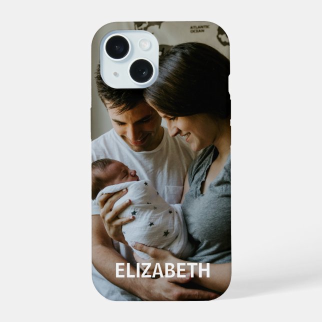 Photo Personalized Name Custom Case-Mate iPhone Ca Case (Back)