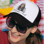 Photo Personalized Name Custom Trucker Hat<br><div class="desc">This design is also available on other phone models. Choose Device Type to see other iPhone, Samsung Galaxy or Google cases. Some styles may be changed by selecting Style if that is an option. This design may be personalized in the area provided by changing the photo and/or text. Or it...</div>