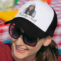 Photo Personalized Name Custom Trucker Hat