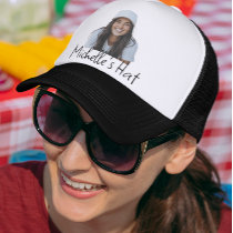 Photo Personalized Name Custom Trucker Hat