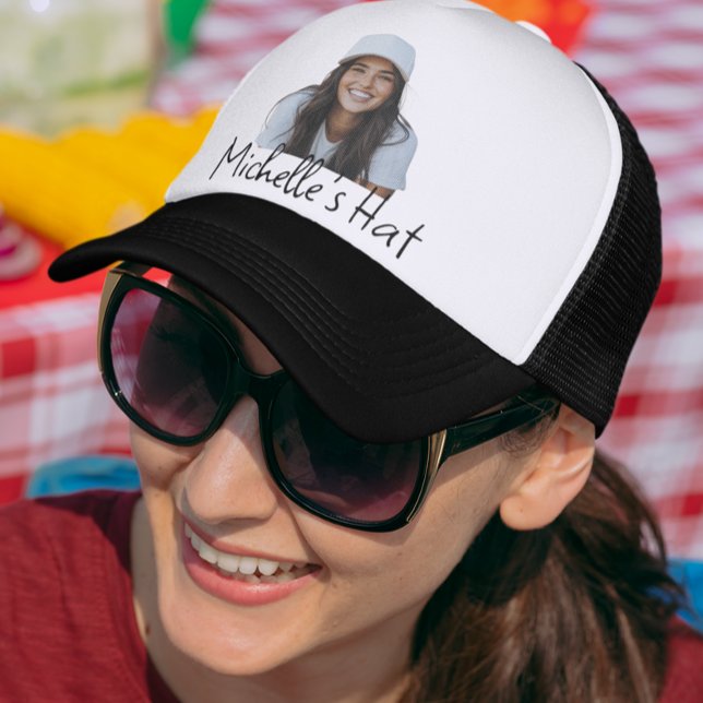 Photo Personalized Name Custom Trucker Hat (Creator Uploaded)