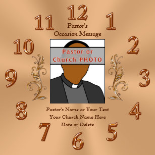 Pastor Anniversary Wall Clocks Zazzle