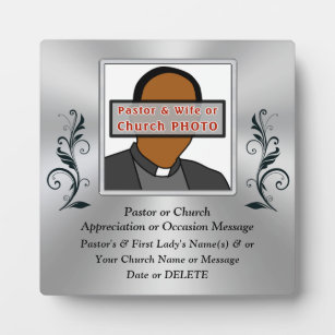 Photo Personalized, Pastor Appreciation Gifts,  Plaque