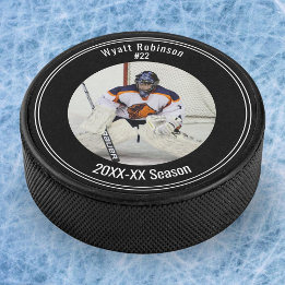 Photo Personalized Player Ice Hockey Puck
