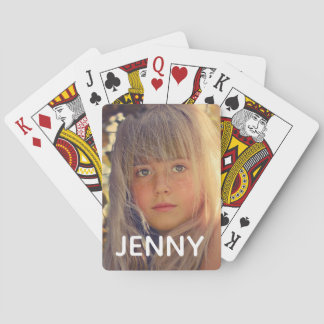 Photo personalized playing poker cards