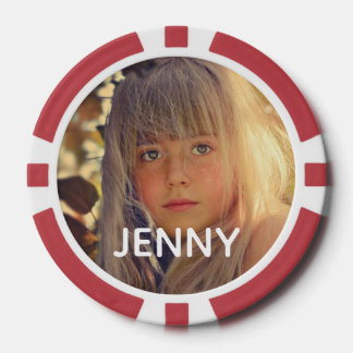 Photo personalized  poker chips