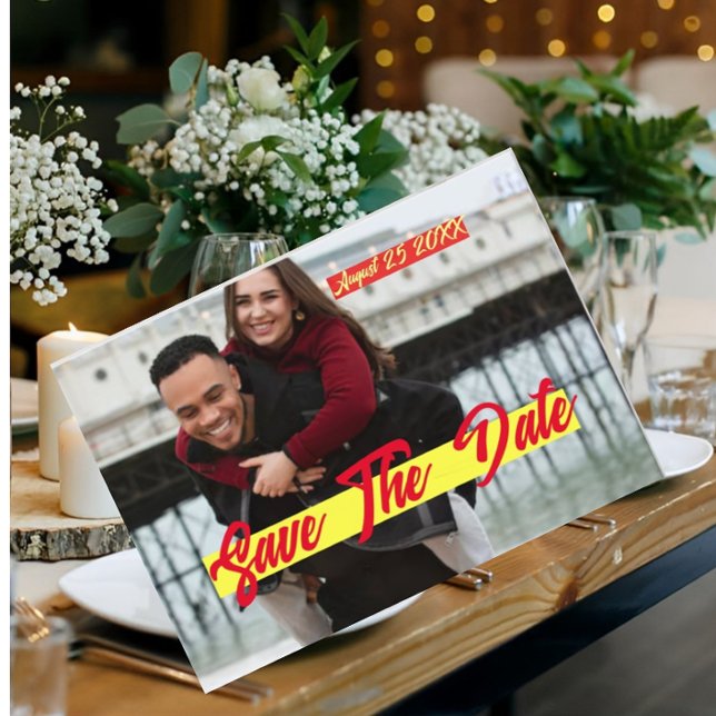 Photo Personalized Save the Date Invitation  Postcard (Creator Uploaded)
