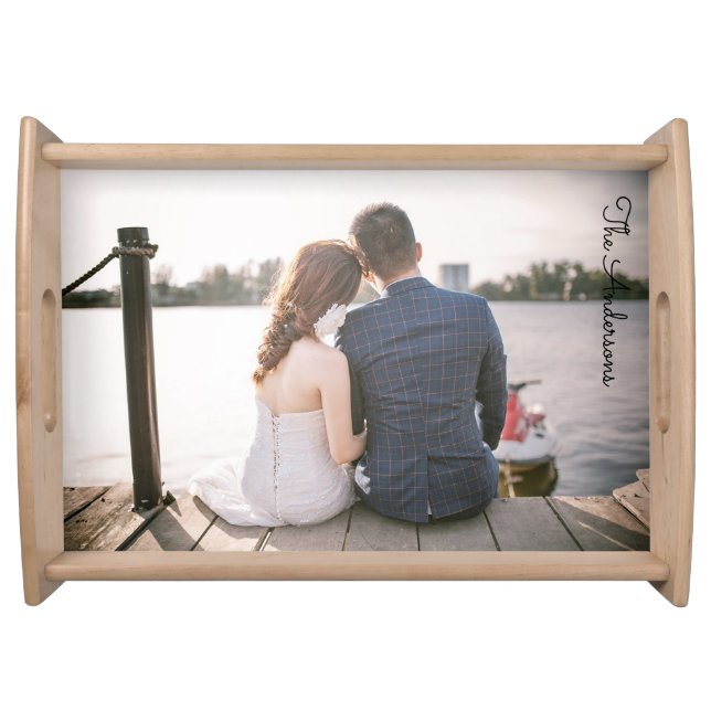 Photo Personalized Serving Tray (Front)