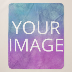 Photo personalized sherpa blanket