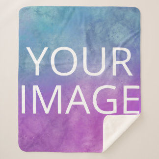Photo personalized sherpa blanket