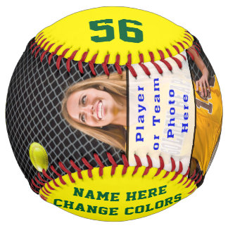 Photo Personalized Softball Gift Ideas for Seniors