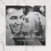 Photo Personalized Thank You Wedding Gift Tag