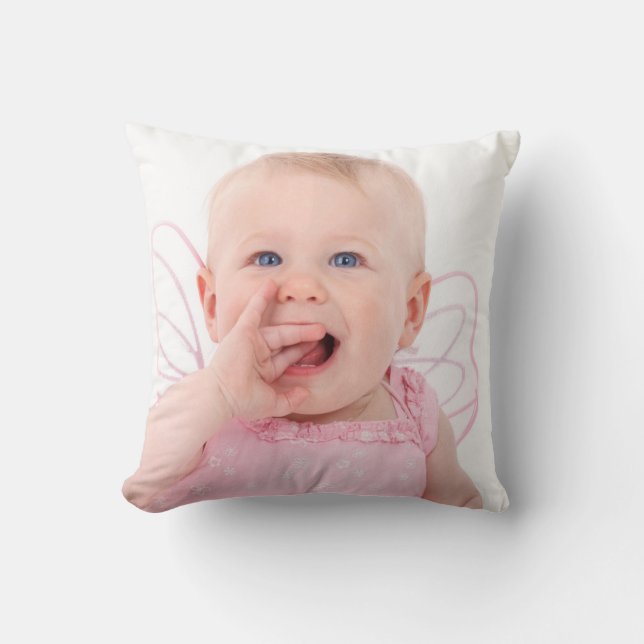 Photo Personalized Throw Pillow (Front)