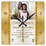 Photo Personalized, Wall Clock for Wedding Gift