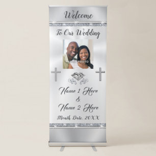 Photo Personalized Wedding Banners for Church