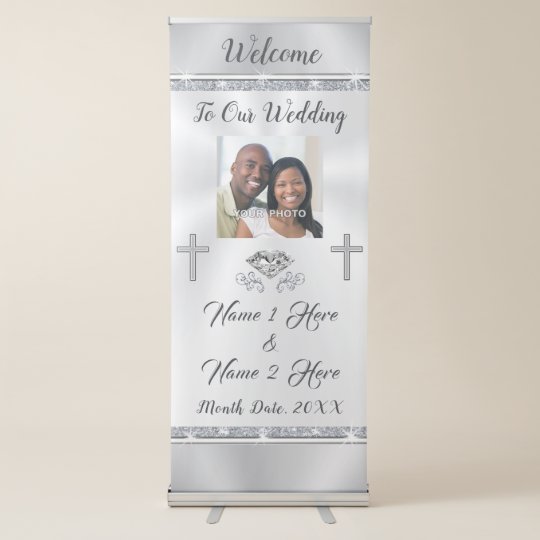 Photo Personalized Wedding Banners for Church | Zazzle.com