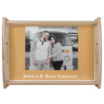 Photo Personalized Wood Serving Tray at Zazzle