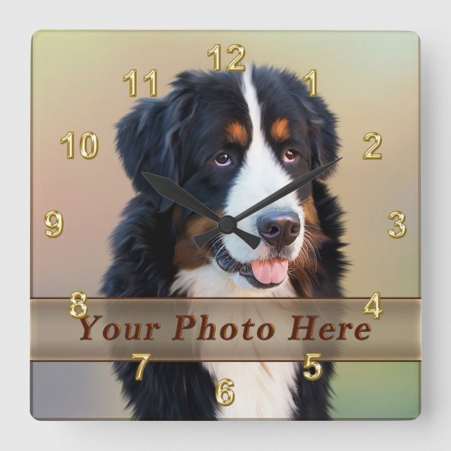 PHOTO Pet Clocks with Your Pet Picture (Front)
