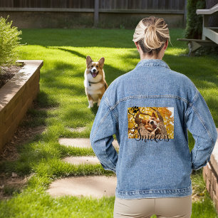 Photo Pet Dog Cat Denim Jacket
