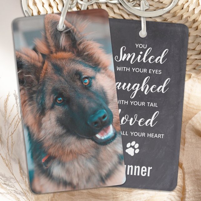 Photo Pet Dog Memorial Keychain (Creator Uploaded)