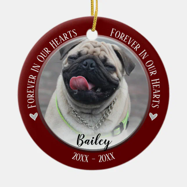 Photo Pet Memorial Keepsake Ornament | Zazzle