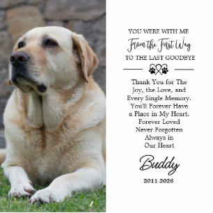Photo Pet Memorial Keepsake sympathy gift Cutout