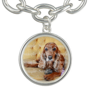 Photo pet memorial loss PERSONALIZE Charm Bracelet