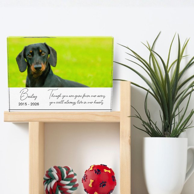 Photo Pet Memorial Plaque Dog Loss Keepsake Gift (Photo Pet Memorial Plaque Dog Loss Keepsake )
