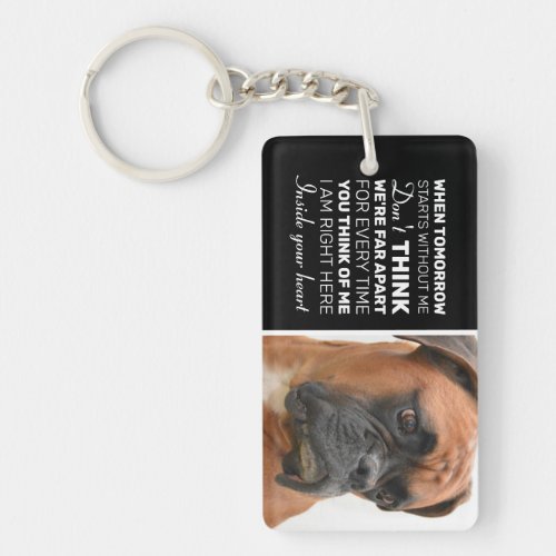 Photo Pet Memorial Remembrance Keychain