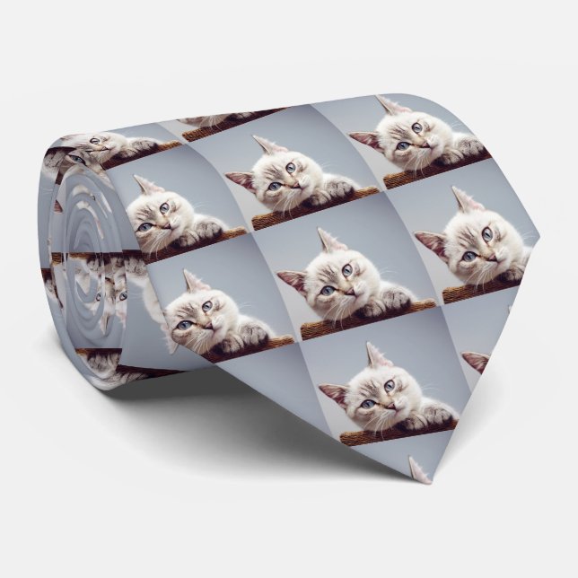 Photo Pet Personalized Neck Tie (Rolled)