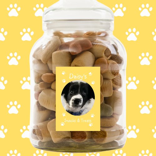 Photo Pet Treat  Food Label