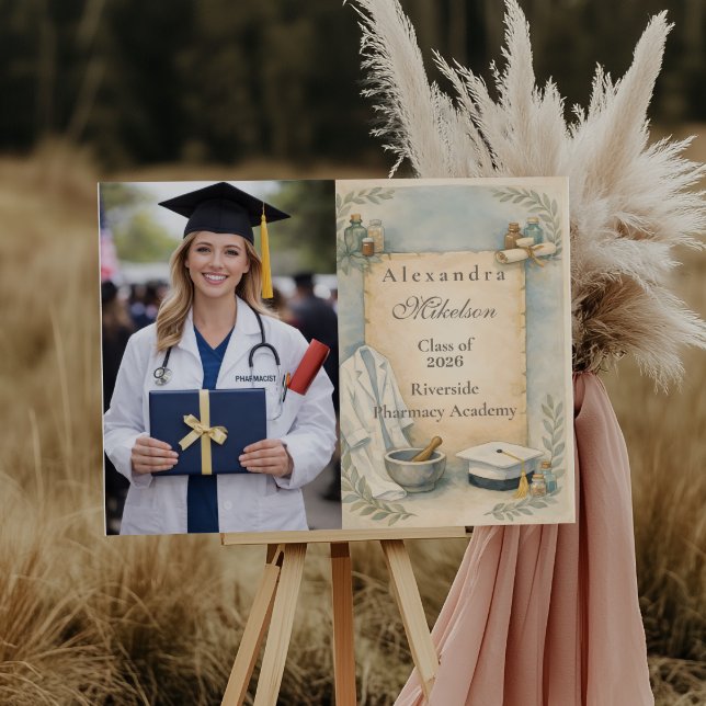 Photo Pharmacist Graduation Celebration Foam Board (Creator Uploaded)