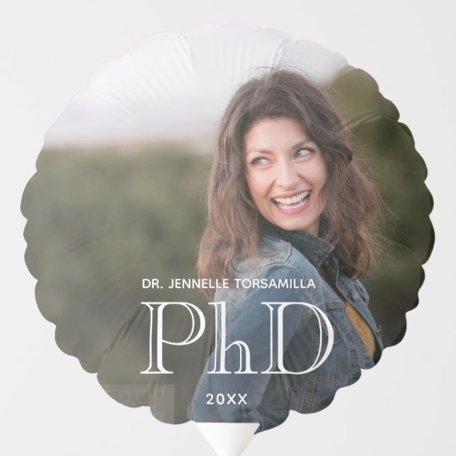 Photo PhD Degree Graduation Balloon (Front)