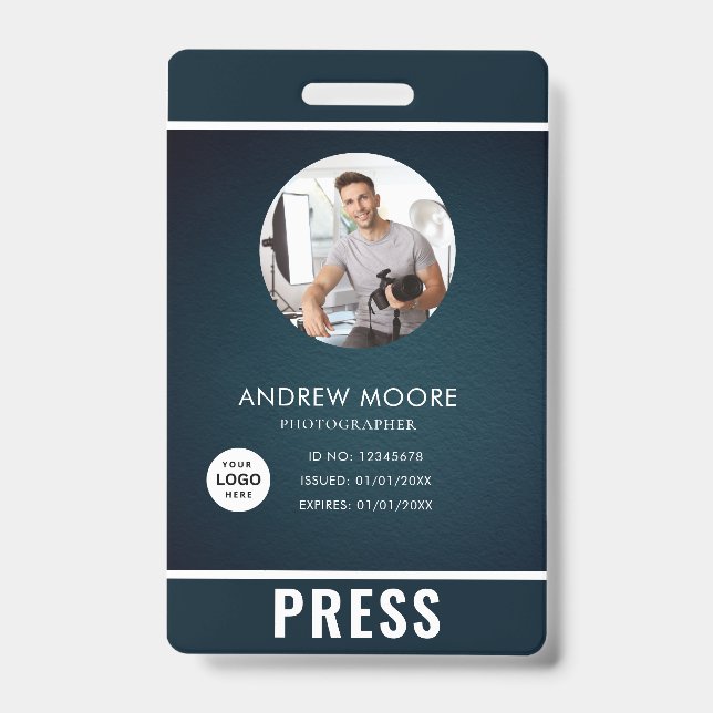 Photo Photographer Press Badge (Front)