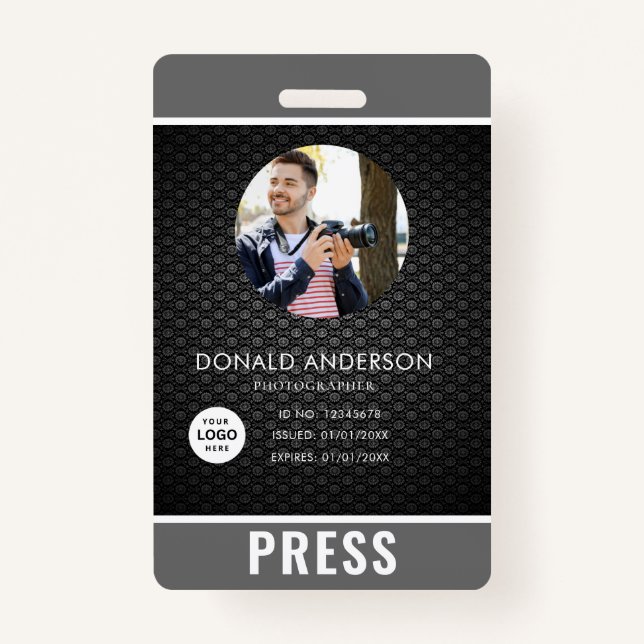 Photo Photographer Press Badge (Front)