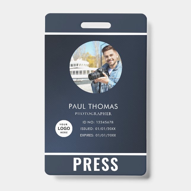 Photo Photographer Press Badge (Front)