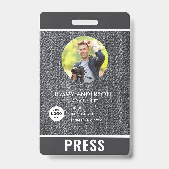 Photo Photographer Press Badge (Front)