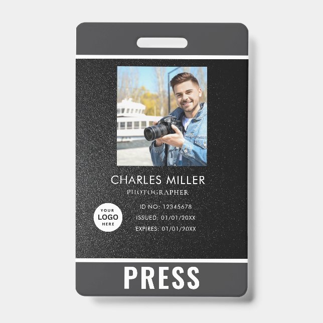 Photo Photographer Press Badge (Front)