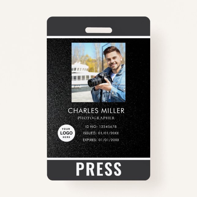 Photo Photographer Press Badge (Front)